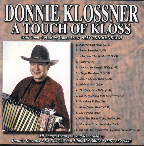 Donnie Klossner " A Touch Of Kloss " - Click Image to Close